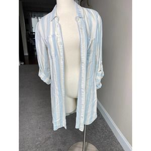 Velvet Heart chambray striped tencel dress, size small